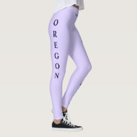 Leggings de raisins d'état de l'Oregon Lavender