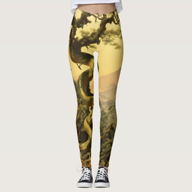 Leggings de Serpentine Grove : l'élégance de la na (Devant)