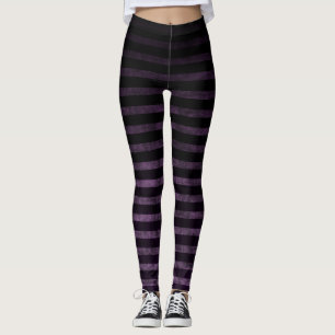 Leggings de sorcière Grunge noir & violet Ombre Gr