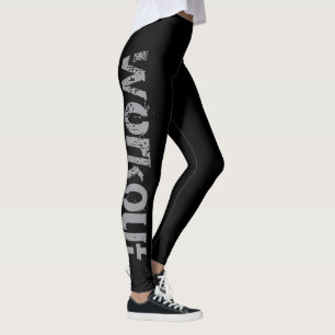 Leggings de sport noirs pour salle de sport fitnes