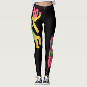 Leggings de style indien américain Kokopelli