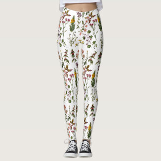 Leggings De superbes légendes botaniques fleuries