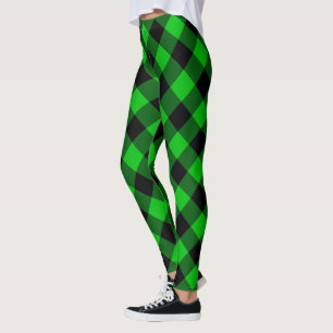 Leggings de tarte vert noir