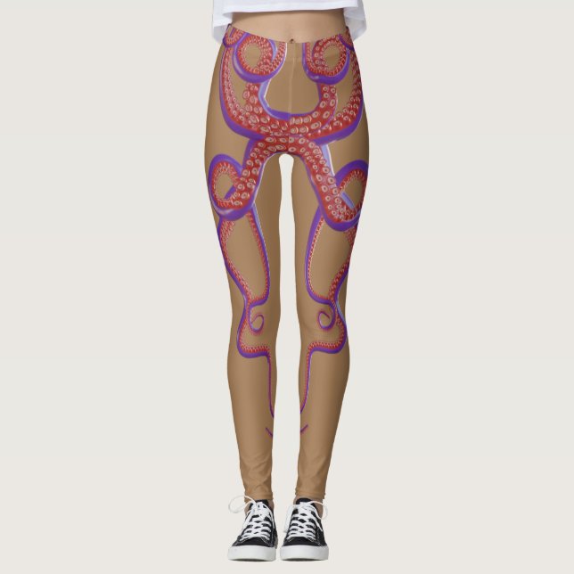 Leggings de tatouage d'octopus (Devant)