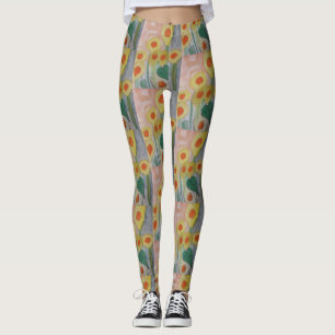 Leggings de tournesol Abstraits