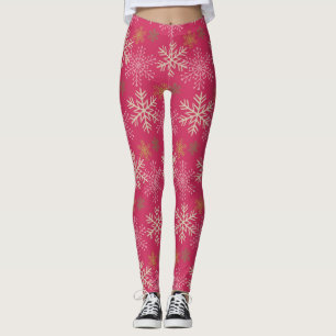 Leggings de vacances pour flocon de neige d'hiver 