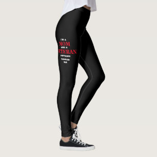 Leggings De VÉTÉRAN des FEMMES GUÊTRES de SPANDEX de "MAMAN