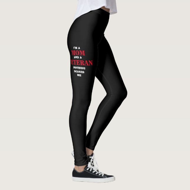 Leggings De VÉTÉRAN des FEMMES GUÊTRES de SPANDEX de "MAMAN (Droite)