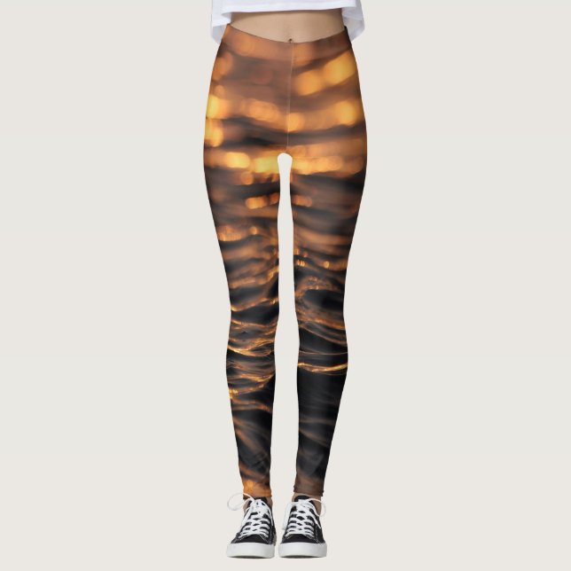 Leggings de vue mer coucher du soleil (Devant)