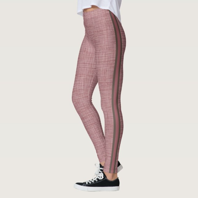 Leggings de Yoga de l'Attoni Bordeaux (Gauche)