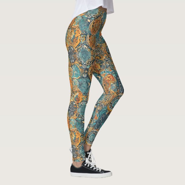 Leggings de Yoga haute taille avec Motif unique (Droite)
