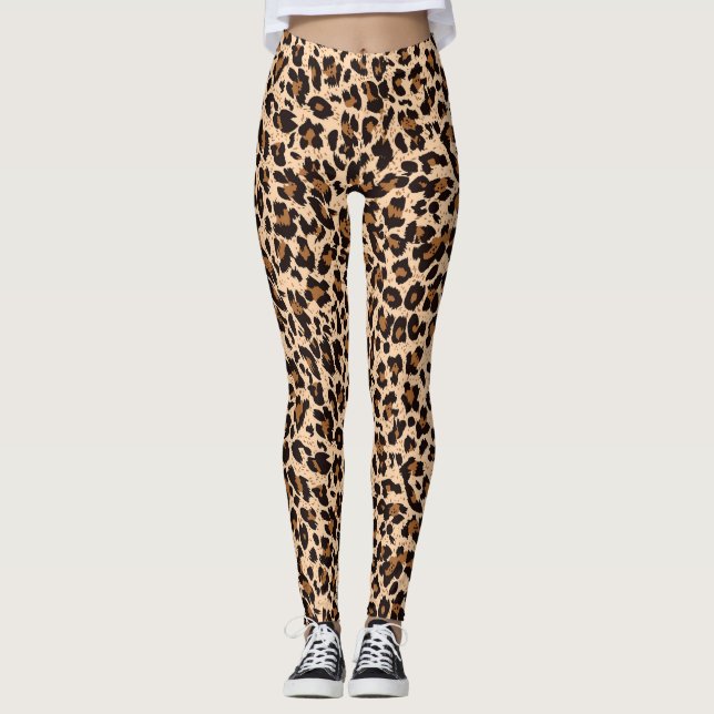 Leggings de Yoga Poster de animal élégant (Devant)