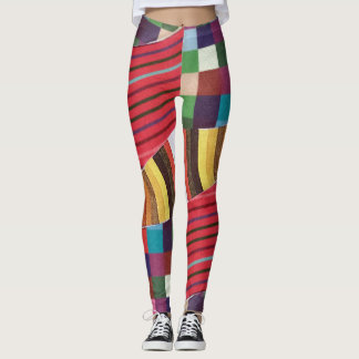 Leggings débardeur anneaux, grilles et chèques