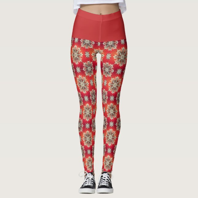 Leggings December Snowflakes  (Devant)