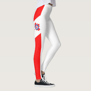 Leggings Décor canadien de rondeau dessus