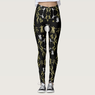 Leggings Décor de la maison de la danseuse d'or