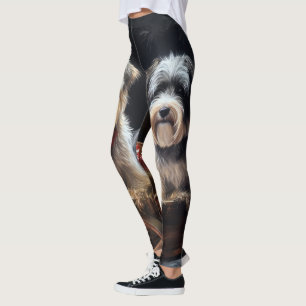 Leggings Décor de Noël au traîneau enneigé de Biewer Terrie