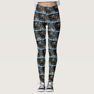 Leggings Décor de Noël Malinoi Snowy Sleigh