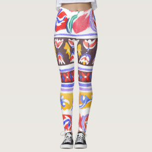 Leggings décoration traditionnelle roumaine