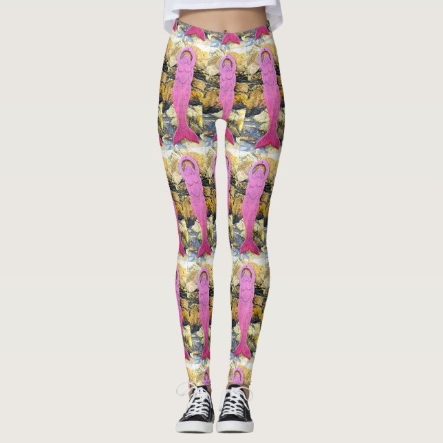 Leggings déesse violette (Devant)