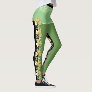 Leggings Défilement et légendes Shamrocks no 2