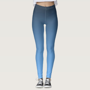 Leggings Dégradé Bleu Acier Minimaliste Ombre Athlétique Yo