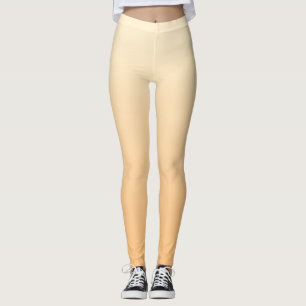 Leggings Dégradé des couleurs Jaune et Pêche