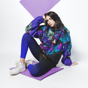 Leggings Dégradé noir et bleu moyen