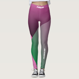 Leggings Dégradé vert rose monogramme
