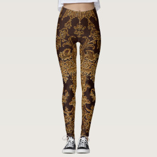 leggings d'élégance dorée