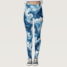 Leggings d'éléments d'eau Ocean Waves