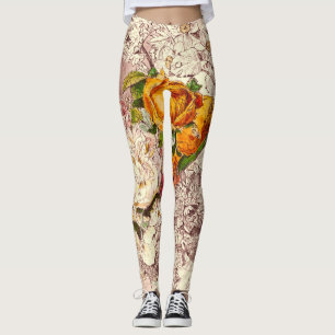 Leggings Délicat art Rose Vintage