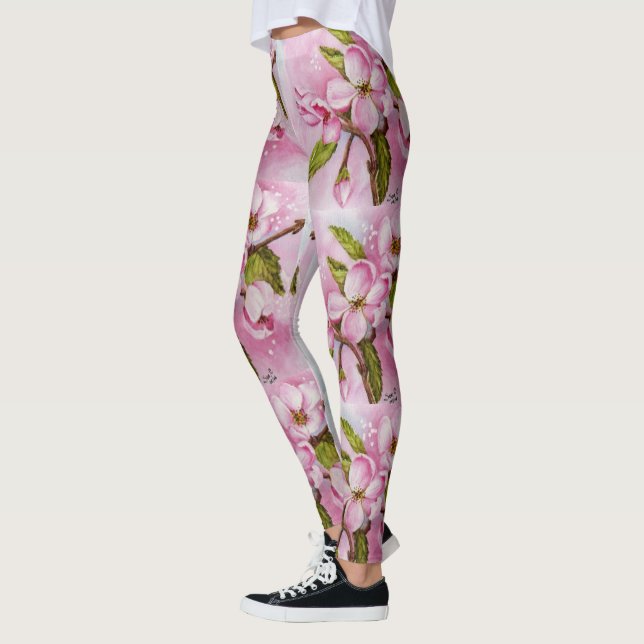 LEGGINGS DÉLICAT POMME ROSE BLOSSOMS | LÉGUMES FLORAUX (Gauche)