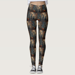 Leggings Délice de nuit d'Halloween pour Blue Heeler