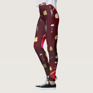 Leggings Délices Alimentaires Lumières de Cranberry