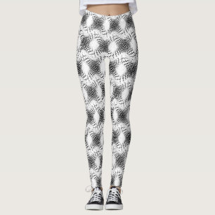 Leggings Demi-tonalité Abstraite Cercle X Thunder_Cove