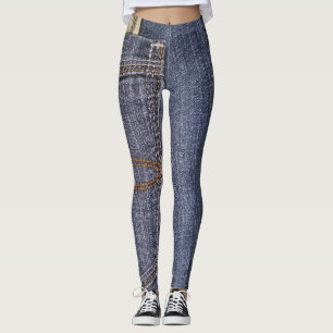 Leggings Denim Jeans Pocket & US Money