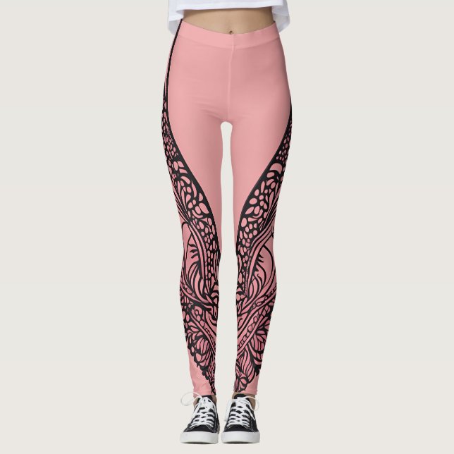 Leggings Dentelle ailée art IA (Devant)