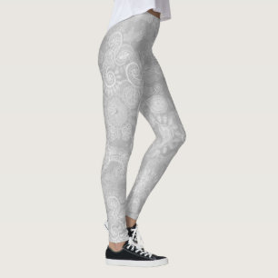 Leggings Dentelle grise