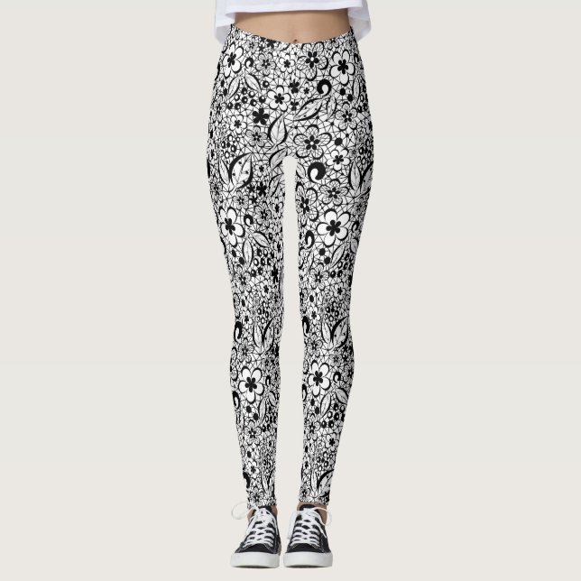 Leggings Dentelle noire (Devant)