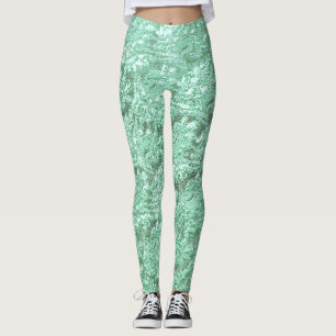 Leggings Dentelle verte à la menthe