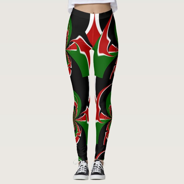 Leggings Derniers Kenya belles couleurs nationales (Devant)