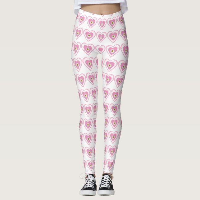 Leggings des Coeurs de la marguerite (Devant)