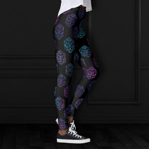 Leggings Dés RPG Nebula Imaginaire Retro Tabletop PnP Gam