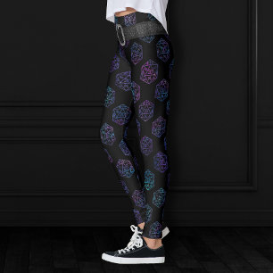 Leggings Dés RPG Nebula Imaginaire Retro Tabletop PnP Gam