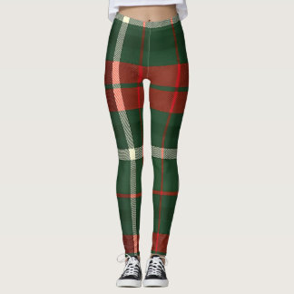 Leggings Design à chaud en rouge, vert et blanc