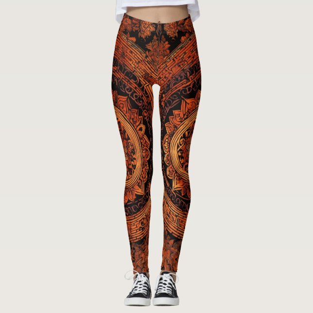 Leggings design avec Motifs inspirés du tatouage (Devant)