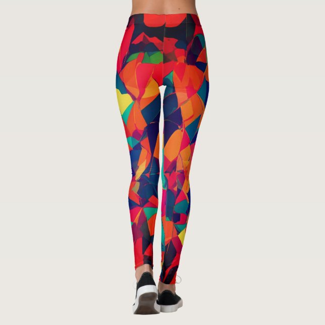 Leggings design coloré Abstrait (Dos)