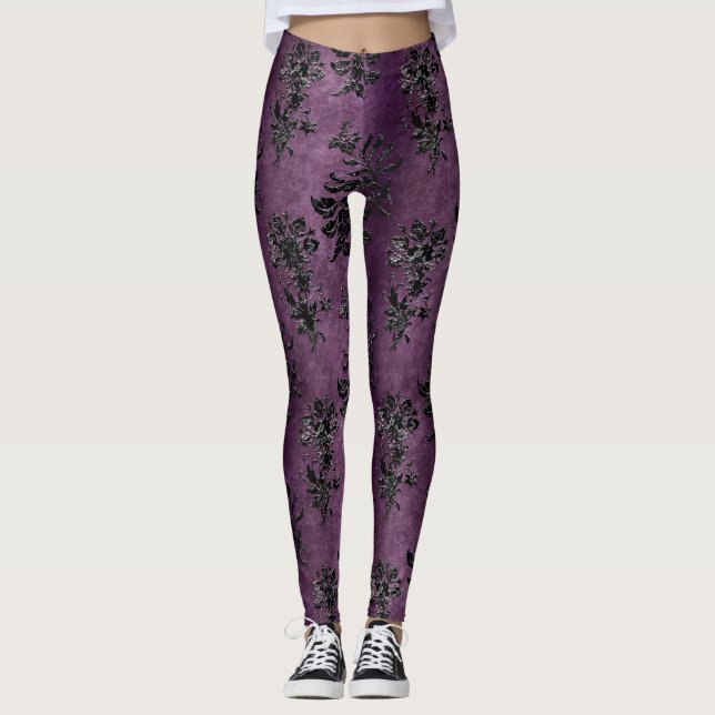 Leggings Design de la série Black Velvet 9 (Devant)