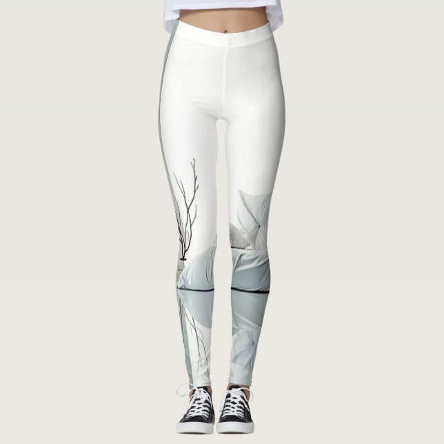 Leggings Design d'intérieur zen minimaliste (Devant)